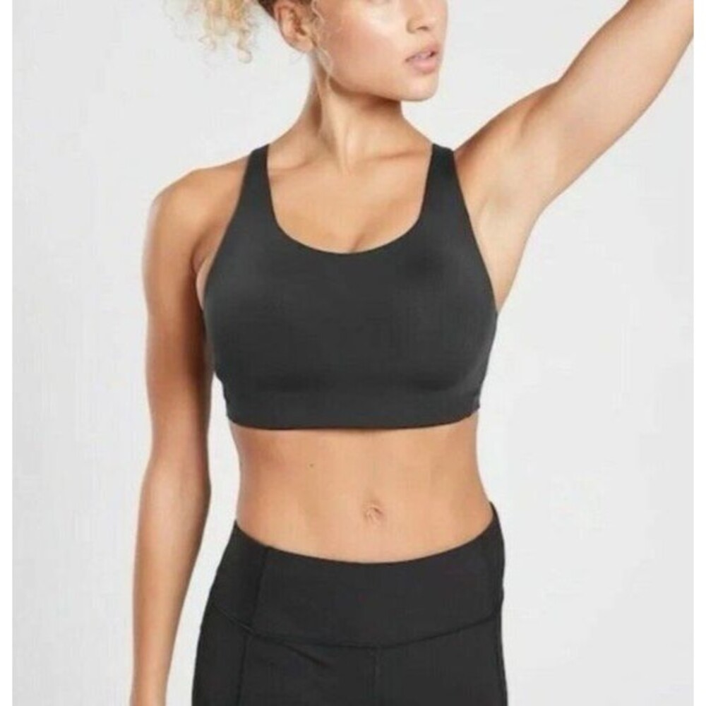 ATHLETA High Impact Sports Bra Black Size 40D Advance B-G Bra #405744